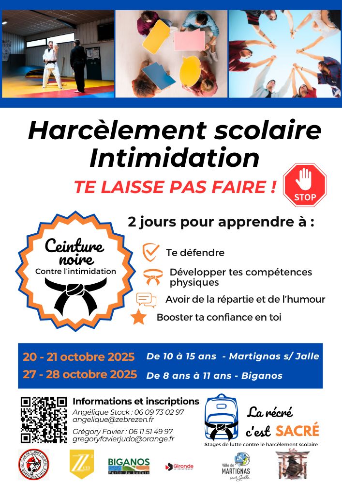 stage lkutte harcèlement scolaire Martignas sur Jalle - Biganos